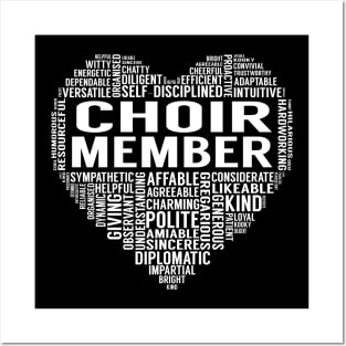 Choir Member Heart Posters and Art